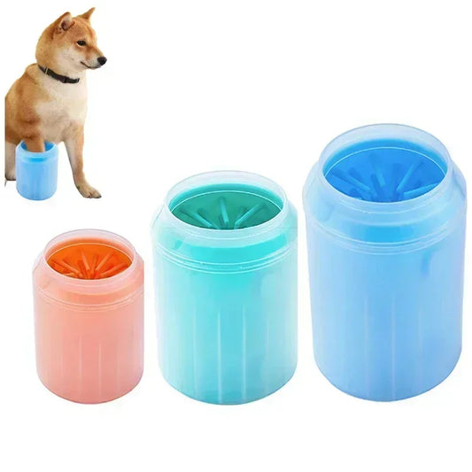 Dog Foot Cup Paw Washer Cleaner Dog Cat Foot Cleaning Brush Soft Silicone Dog Paw Cleaning Dog Paw Cleaning Bucket Accessories