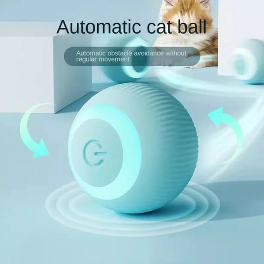 Automatic Moving Cat Toy Interactive Ball Rechargeable Rolling Electric Ball Home Pet Accessories Toys for Cats Products Garden