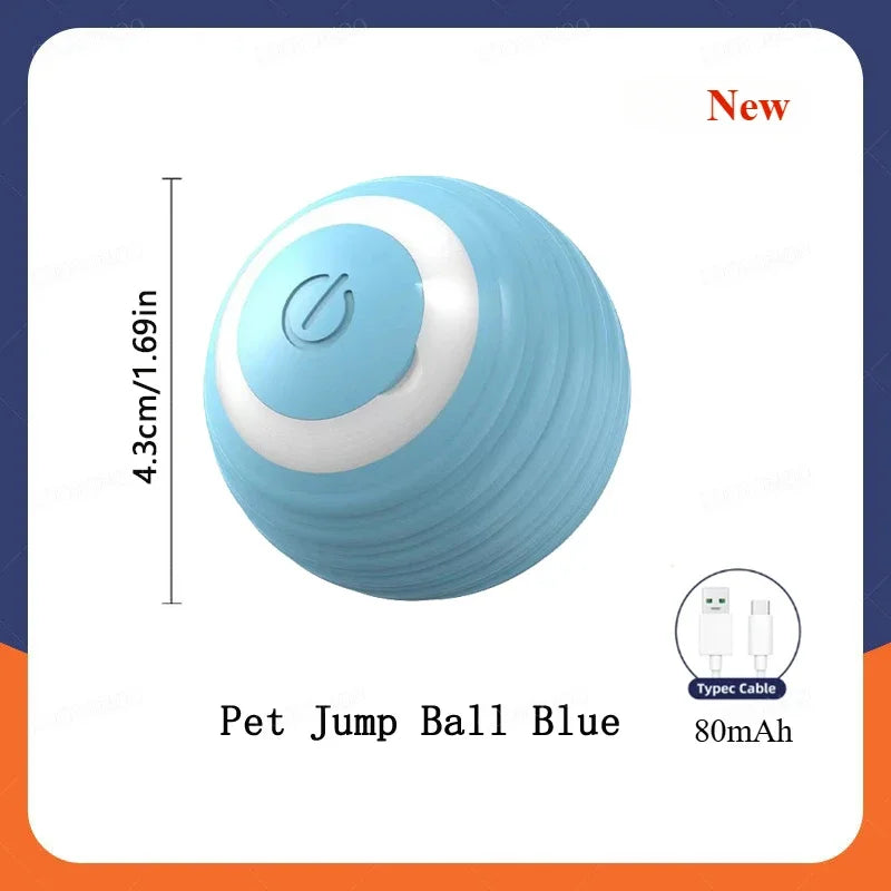 Automatic Moving Cat Toy Interactive Ball Rechargeable Rolling Electric Ball Home Pet Accessories Toys for Cats Products Garden