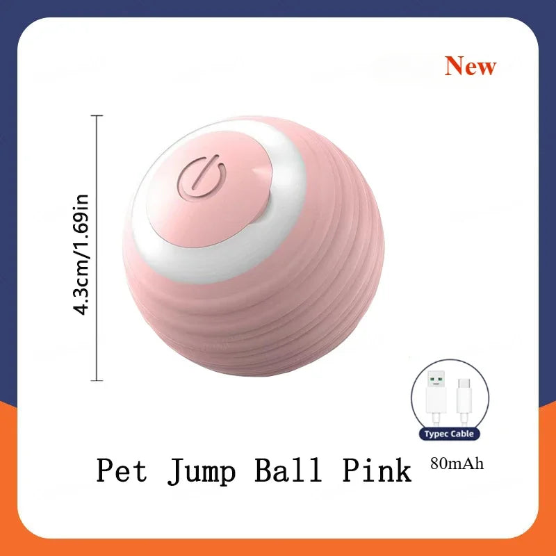 Automatic Moving Cat Toy Interactive Ball Rechargeable Rolling Electric Ball Home Pet Accessories Toys for Cats Products Garden